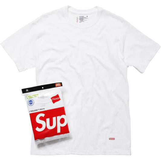 Supreme/Hanes Tagless T-Shirts  White (3 Pack)