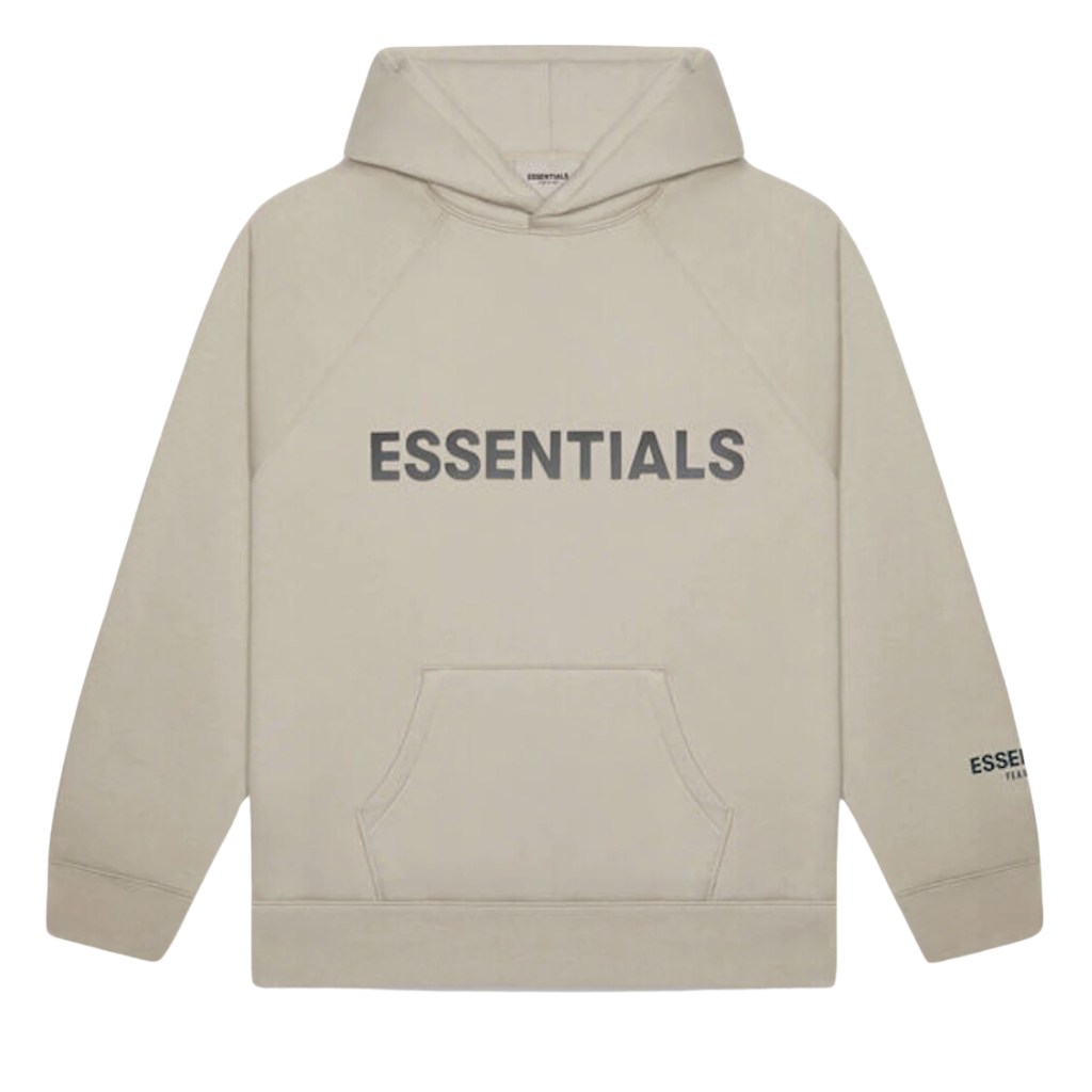 Fear of God Essentials Pullover Hoodie Applique Logo Olive/Khaki