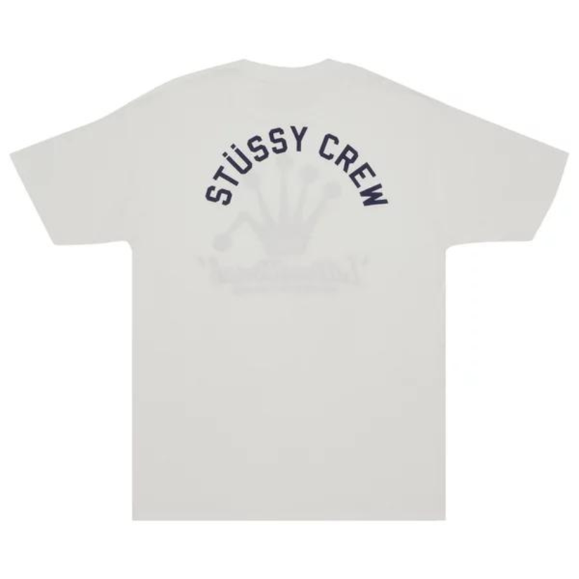 Stussy Crown Tee 'White/Navy'