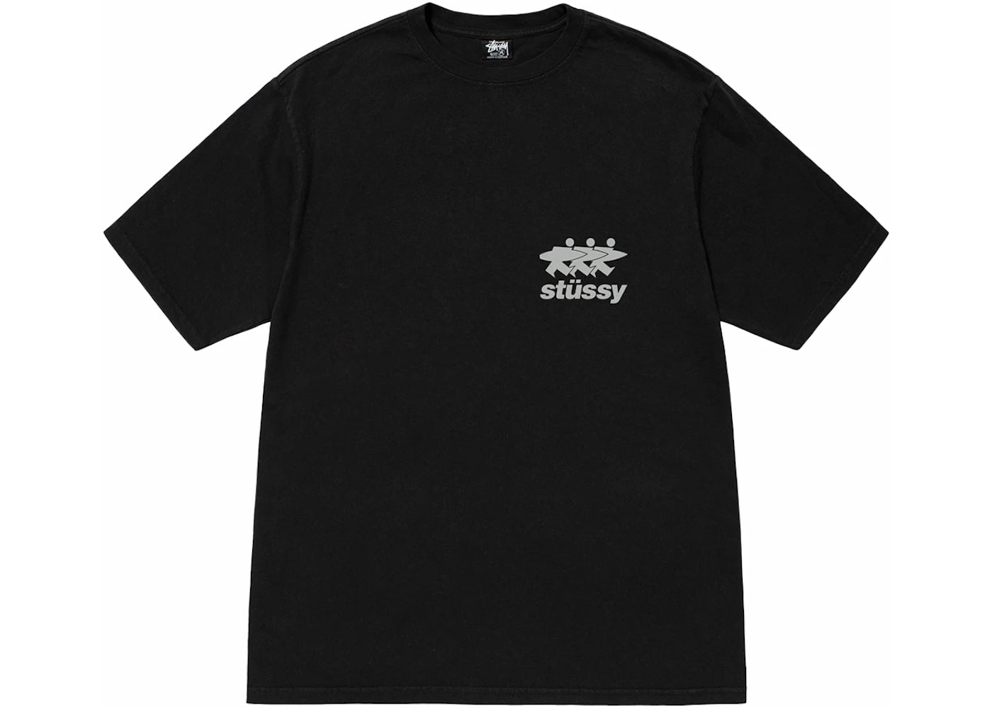 Stussy Surfwalk Pigment Dyed Tee Black