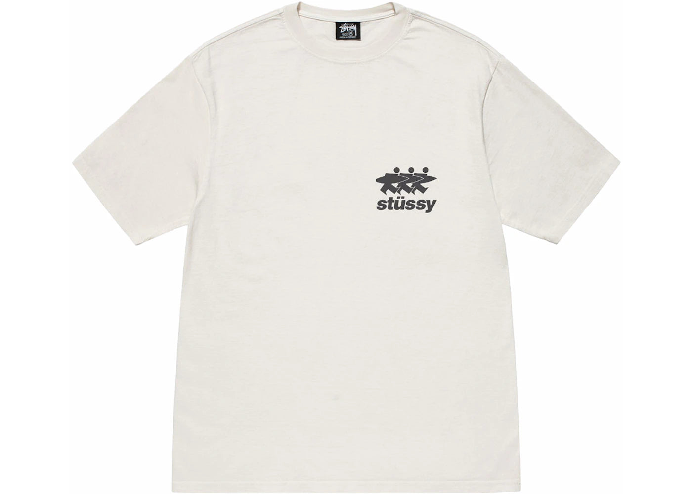 Stussy Surfwalk Pigment Dyed Tee Natural