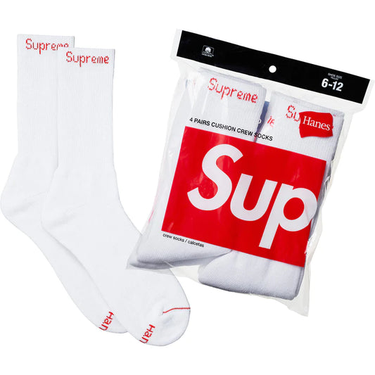 Supreme/Hanes Crew Socks (4 Pack)