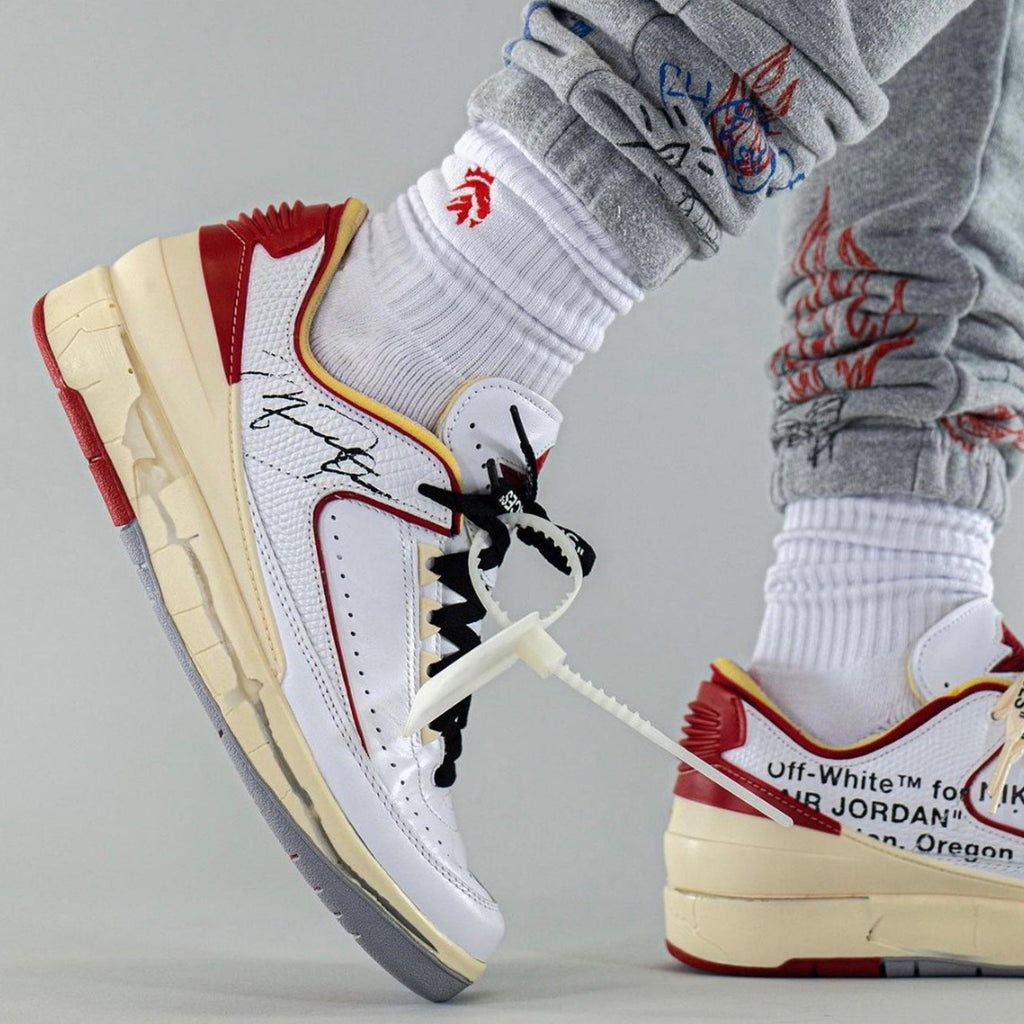 Off-White x Air Jordan 2 Retro Low SP White Varsity Red