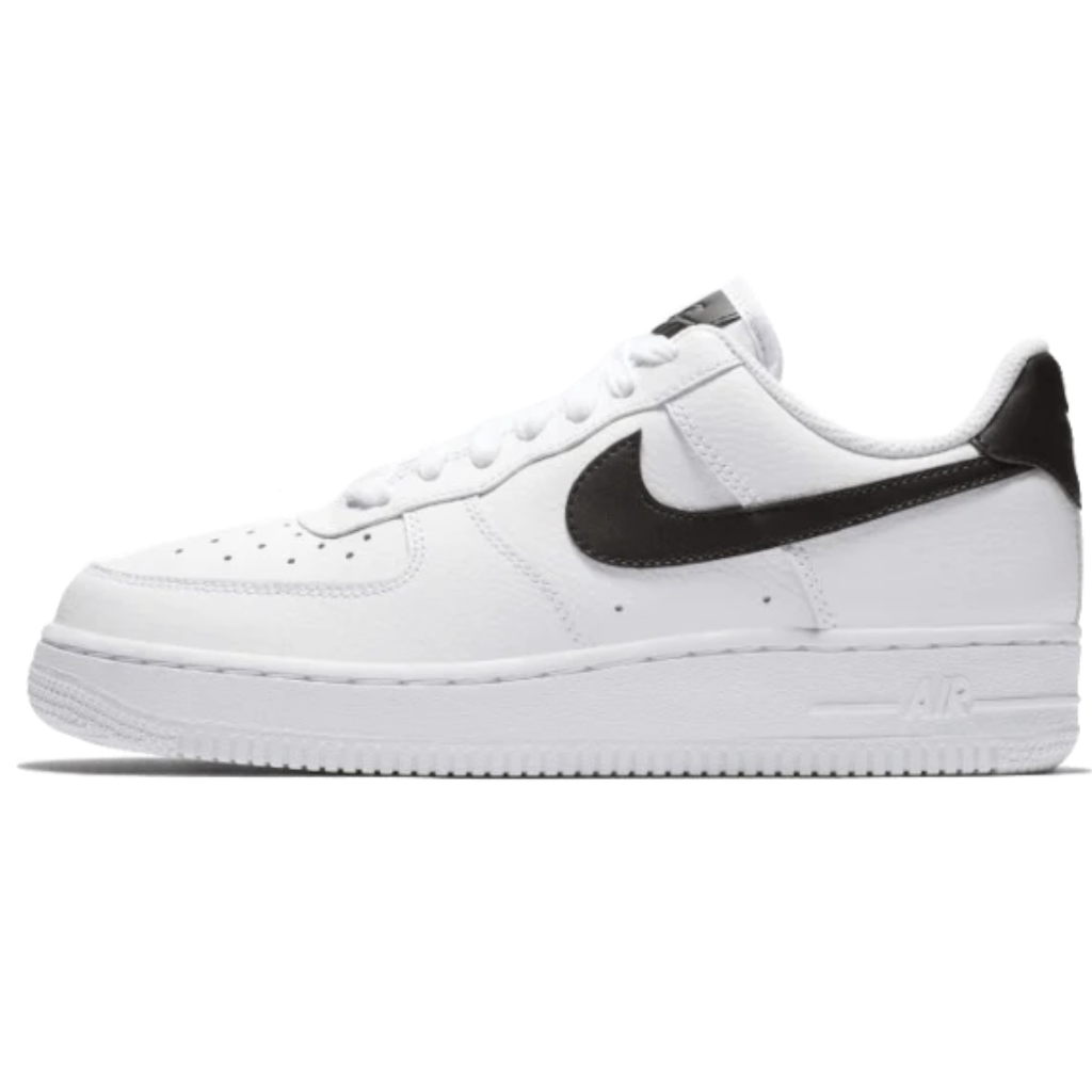 Air Force 1 Low 07 White Black Pebbled Leather