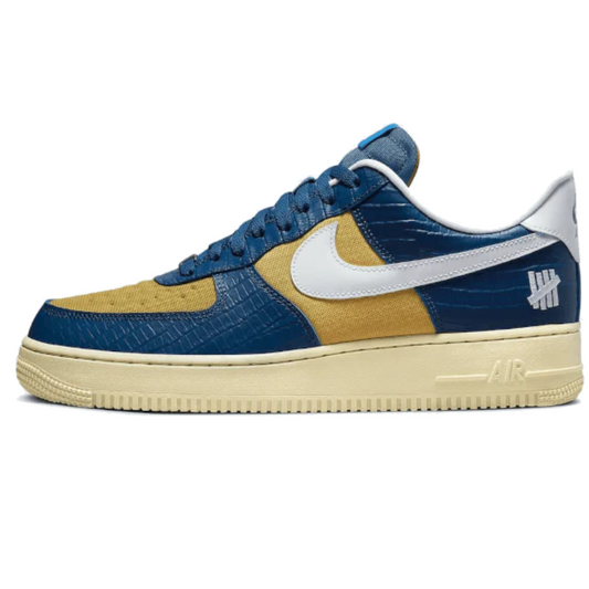 Air Force 1 Low SP Unefeated 5 On It Blue Yellow Croc