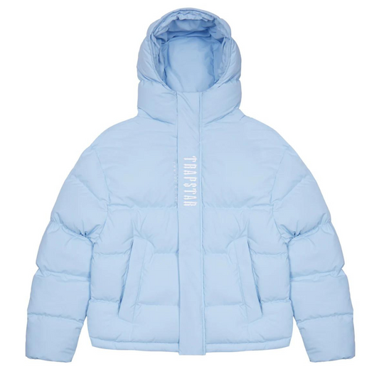 Trapstar Irongate Hooded Puffer Jacket Ice Blue